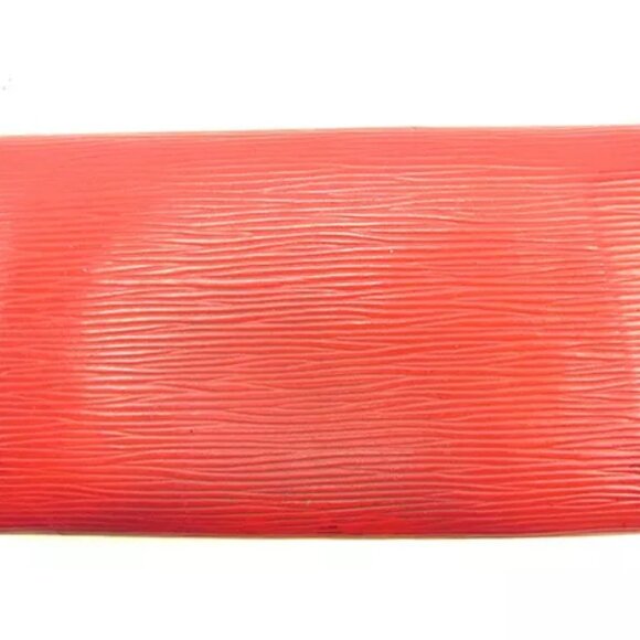 Louis Vuitton Wallet Purse Long Wallet Epi Red Woman unisex Authentic Used - Picture 2 of 6